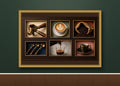 Espresso Ritual – Luxury Coffee Collage Framed Canvas