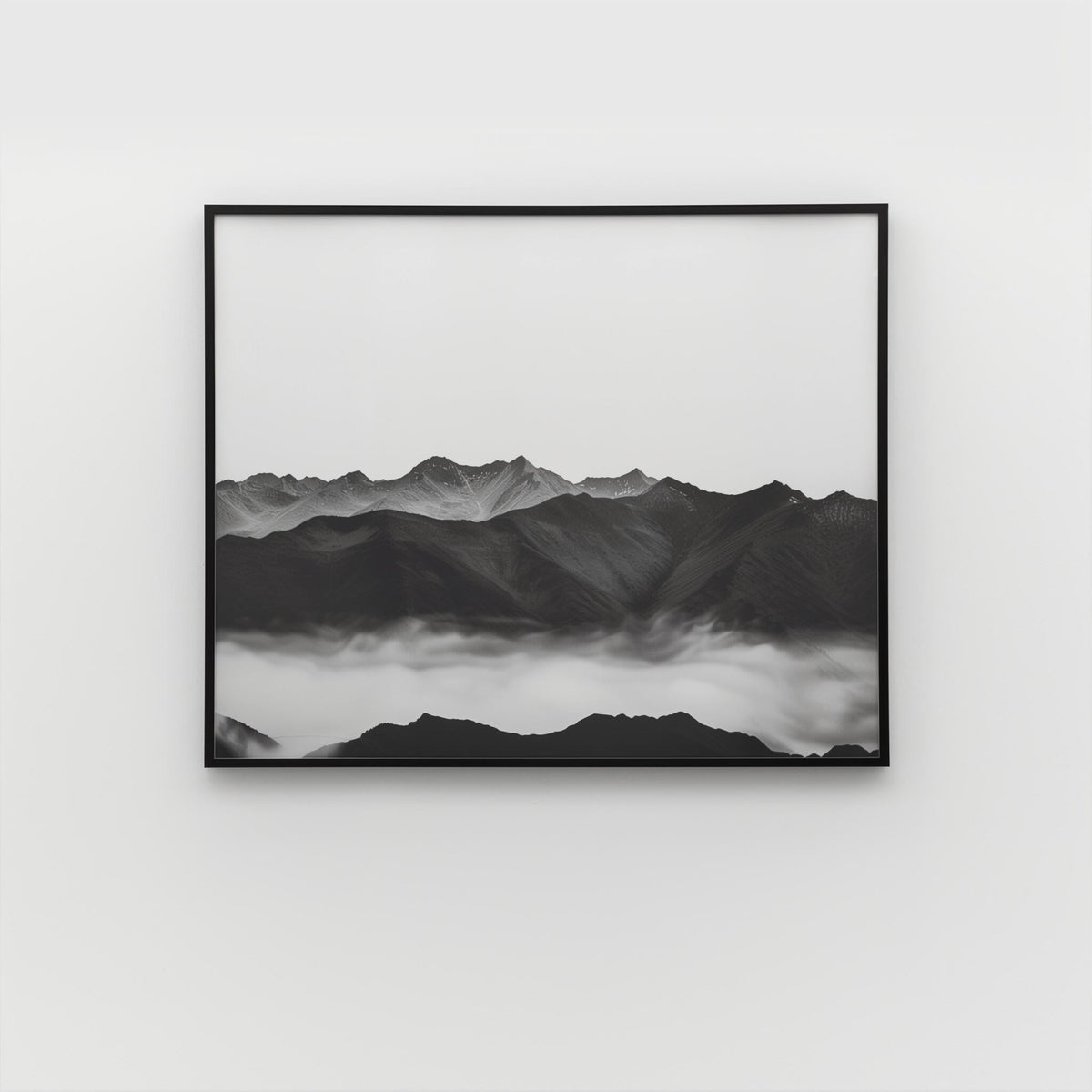 The Nordic Horizon Monochrome Gallery Art Print
