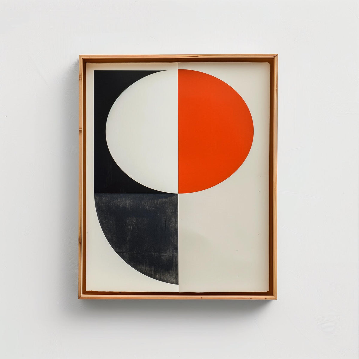 Bauhaus Minimalist Geometric Mid-Century Art
